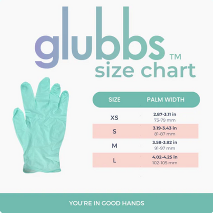 Glubbs™️ Biodegradable Nitrile Gloves | 1 Box | 100 Gloves Per Box