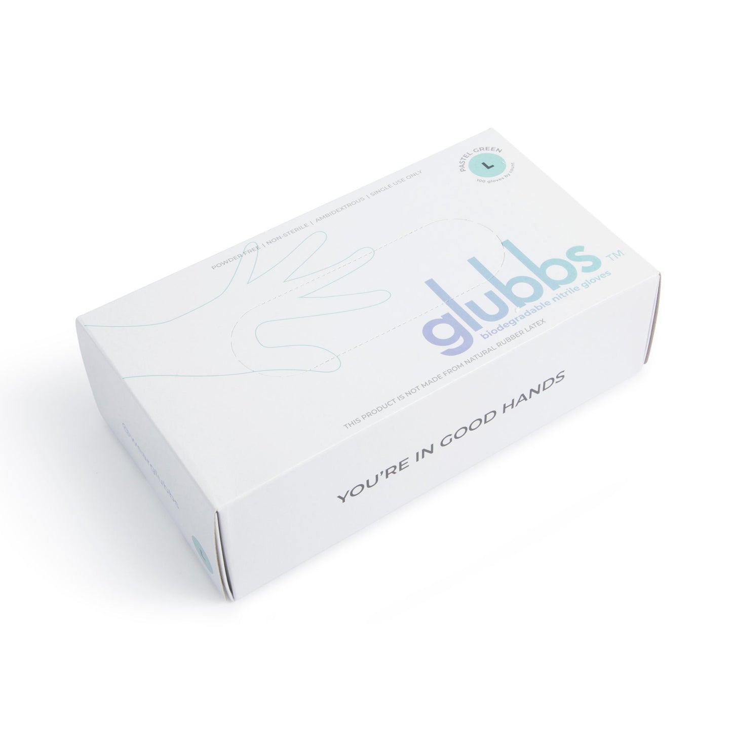 Glubbs - Biodegradable Nitrile Gloves (1 box x 100 gloves)